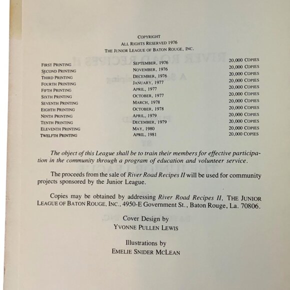 River Road Recipes II Cookbook Spiral-Bound 1981 Junior League Baton Rouge - Picture 4 of 11